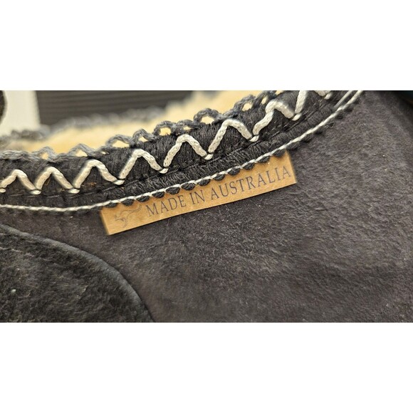 NWT Sheepskin Down Under Slippers Platform Tasman Tazz Black Women Size 10 - Picture 2 of 6